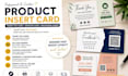 design premium product insert card thank you card, amazon card, packaging insert