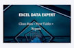 do excel data cleaning, pivot tables and data analysis