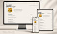 design a modern animated landing page with scroll animations and art