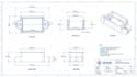 design plastic part, watch technical drawing, 3d cad manufacturing drawing