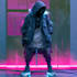 cyberpunk hacker character art
