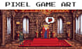 frame by frame pixel character animation isometric pixel game pixel background