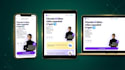 develop a responsive landing page using HTML CSS and javascript
