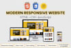redesign and develop a responsive website