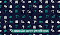 design seamless all over logo patterns for your brand