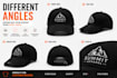 create realistic cap mockup with your logo for clothing brands