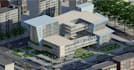 highend model in revit,commercial building,twinmotion rendering,exterior layout