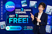 design canva presentation, flyer, brochure and workbook templates
