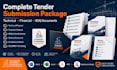 prepare bidding documents, tender documents, boq and pci