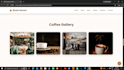 create a responsive coffee shop website