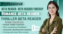be a beta reader, romance beta reader, beta reader fantasy, thriller beta reader