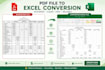 do PDF conversion, image to excel, and data entry