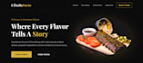 build a responsive front end landing page using HTML CSS js