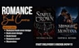 create a romance book cover design