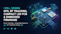 l design gps, rf tracking, compact led pcb and embedded firmware