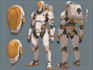 draw robot and mech design