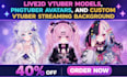 create live2d vtuber models, pngtuber avatars, and custom vtuber streaming