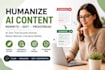 humanize ai content, rewrite ai text and edit content