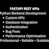 develop a fastapi backend rest API in python
