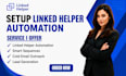 do linked helper automation smart sequences cold email outreach lead generation