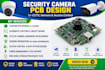 do security camera pcb design for cctv, sensors and access control