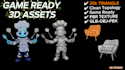 create optimized low poly game assets