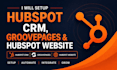 setup hubspot crm, groove pages, hubspot website expert