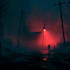create an horror dark art illustration