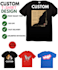 create custom t shirt design for print on demand, merch
