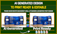 design eye catching trade show booth, backdrops, graphics roll up banner design