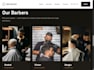 design a modern barbershop website with online booking