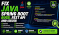 fix java spring boot bugs and rest API issues