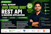 develop java spring boot rest API and backend application