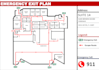 design a professional evacuation plan fire safety and emergency exit