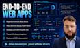 develop your full stack web application in any tech stack