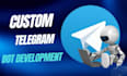 create a professional telegram bot for engagement via python