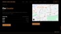 design website with editable themes and live menu