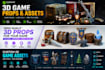 create low poly 3d game props and assets for unity