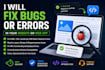 fix bugs or errors in your website or web app