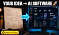 develop full stack ai website, ai chatbot, and custom ai software