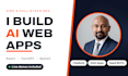 build an ai powered web app with react and fastapi