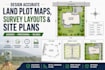 design accurate land plot maps, survey layouts  and site plans