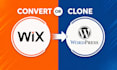 wix to wordpress clone website wordpress website wix website clone website SEO