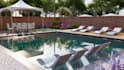 create a custom backyard design with pool and patio