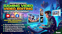 edit gaming videos, youtube shorts and ads