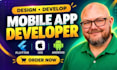develop flutterflow mobile app, flutterflow mobile app fintech app developer