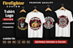 do custom firefighter t shirt design
