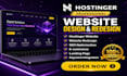 build hostinger website design hostinger redesign hostinger wordpress website
