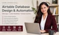 do airtable database design, softr app and airtable automation