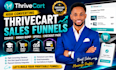 setup thrivecart course, order bump, upsell funnel, checkout page, online course